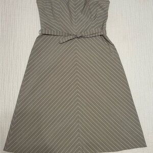 Piazza Sempione Strapless Chevron Dress